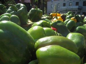 Peppers at the farmers market