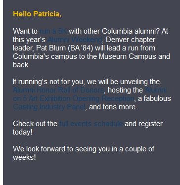 Dear Columbia College